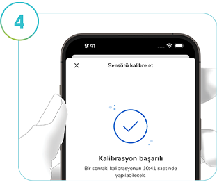 SmartGuide uygulamasının Kalibrasyon Başarılı ekranının ekran görüntüsü.