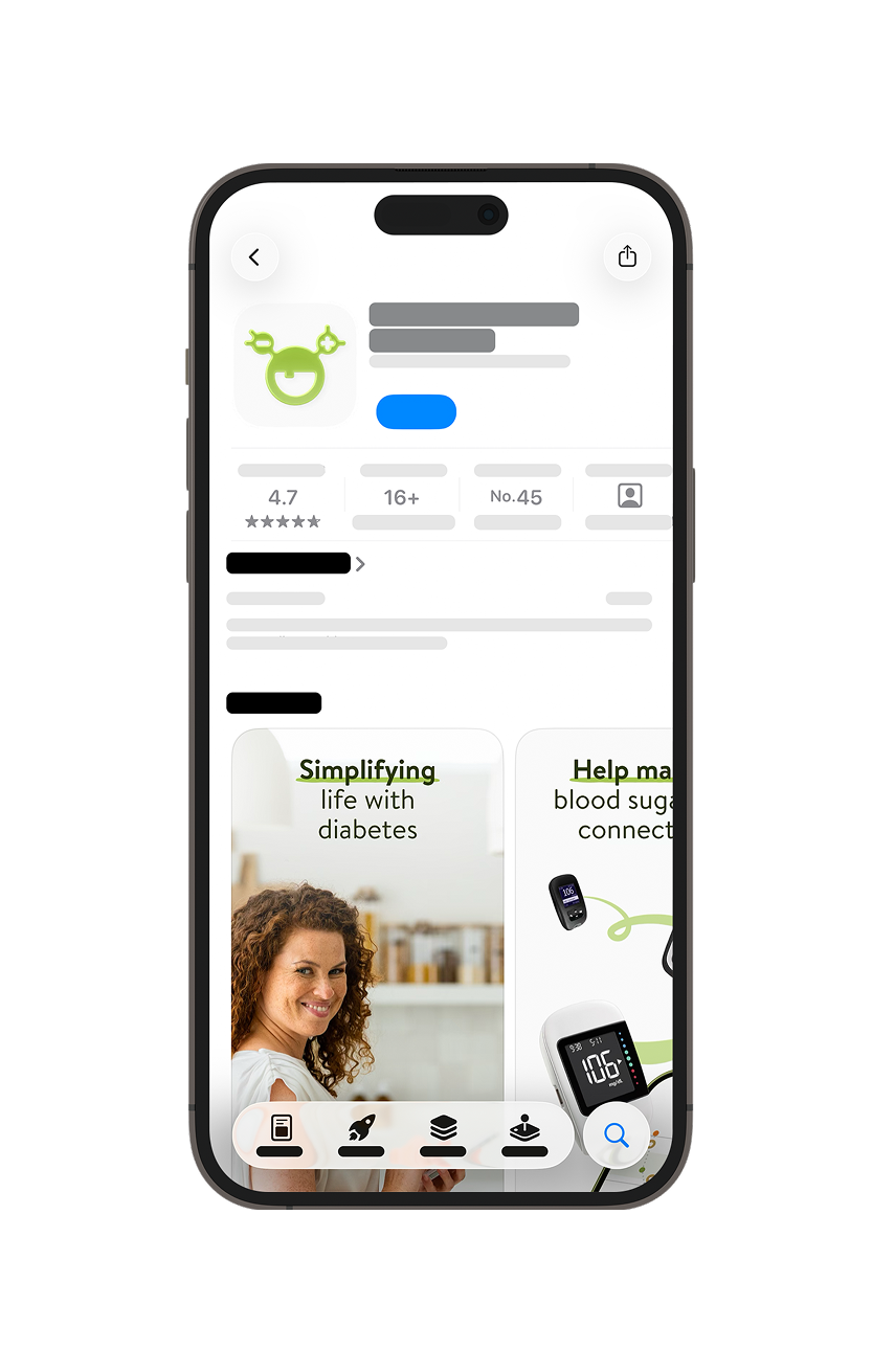 App Store'da mySugr indirme sayfasının ekran görüntüsü.