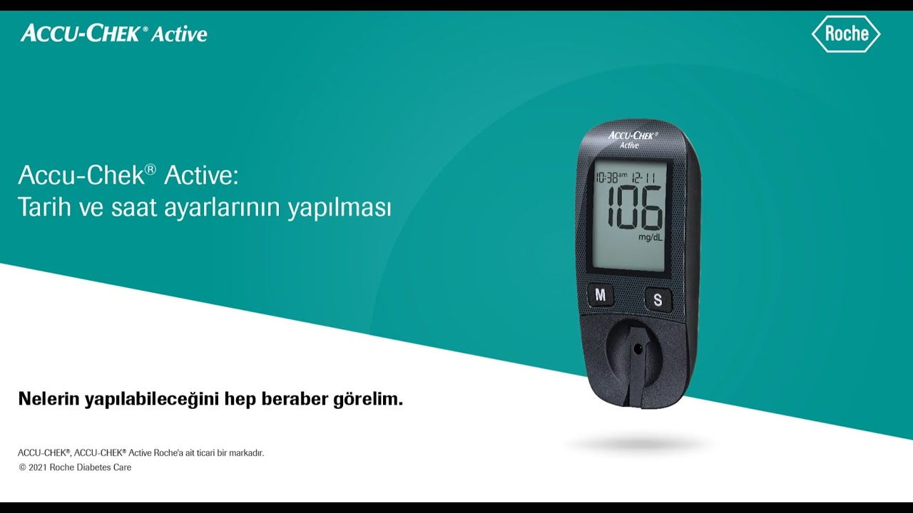 Accu-Chek Active: Saat ve Tarih Ayarlarının Yapılması