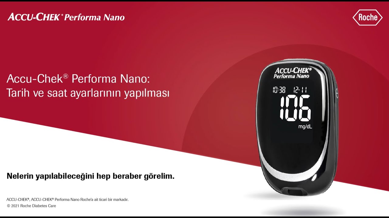 Accu-Chek Performa Nano: Saat ve Tarih Ayarlarının Yapılması
