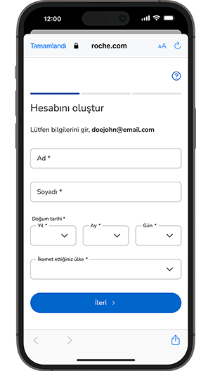 E-posta doğrulama ekranının ekran görüntüsü.